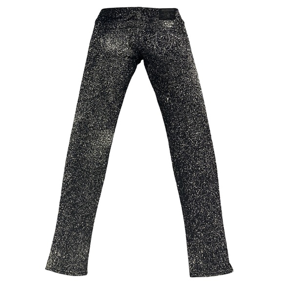 TRUE RELIGION women's stella low rise cosmic splatter skinny jeans, size 24". - Picture 3 of 8